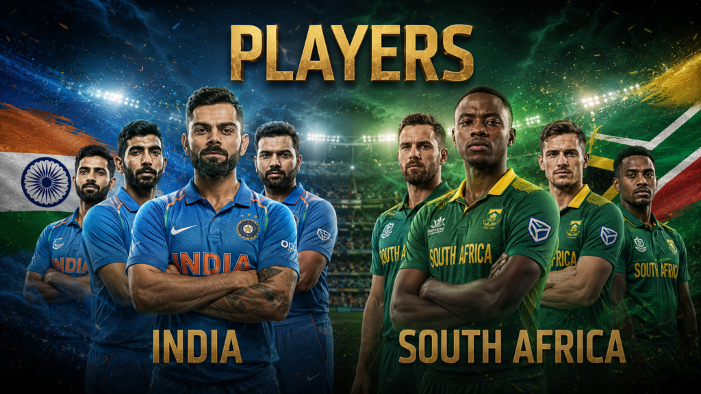 India National Cricket Team Vs South Africa National Cricket Team Players