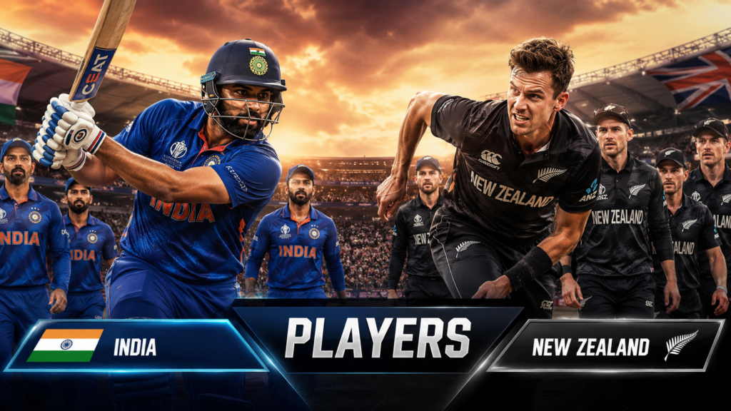 India National Cricket Team Vs New Zealand National Cricket Team Players