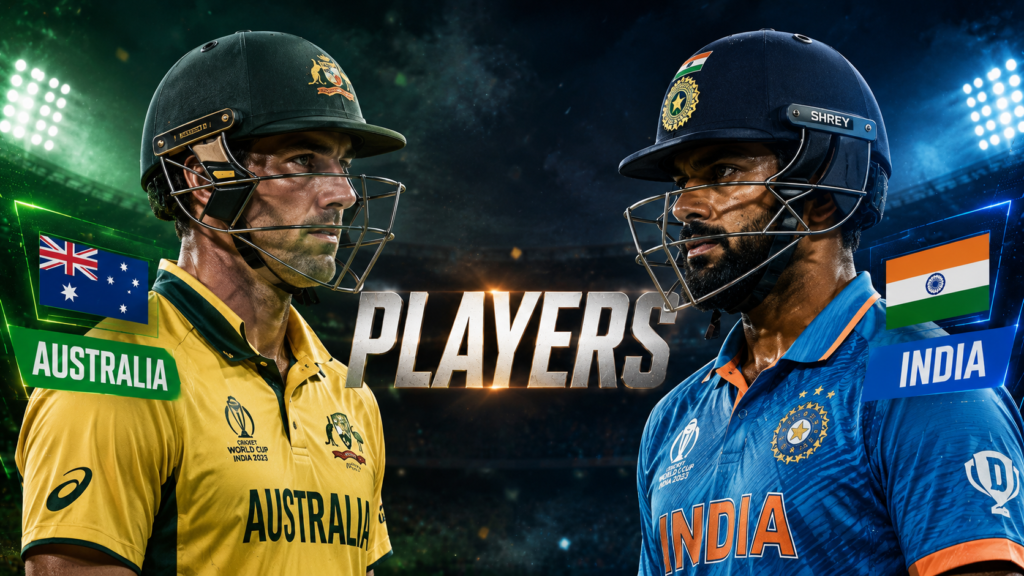 Australian Men’s Cricket Team Vs India National Cricket Team Players