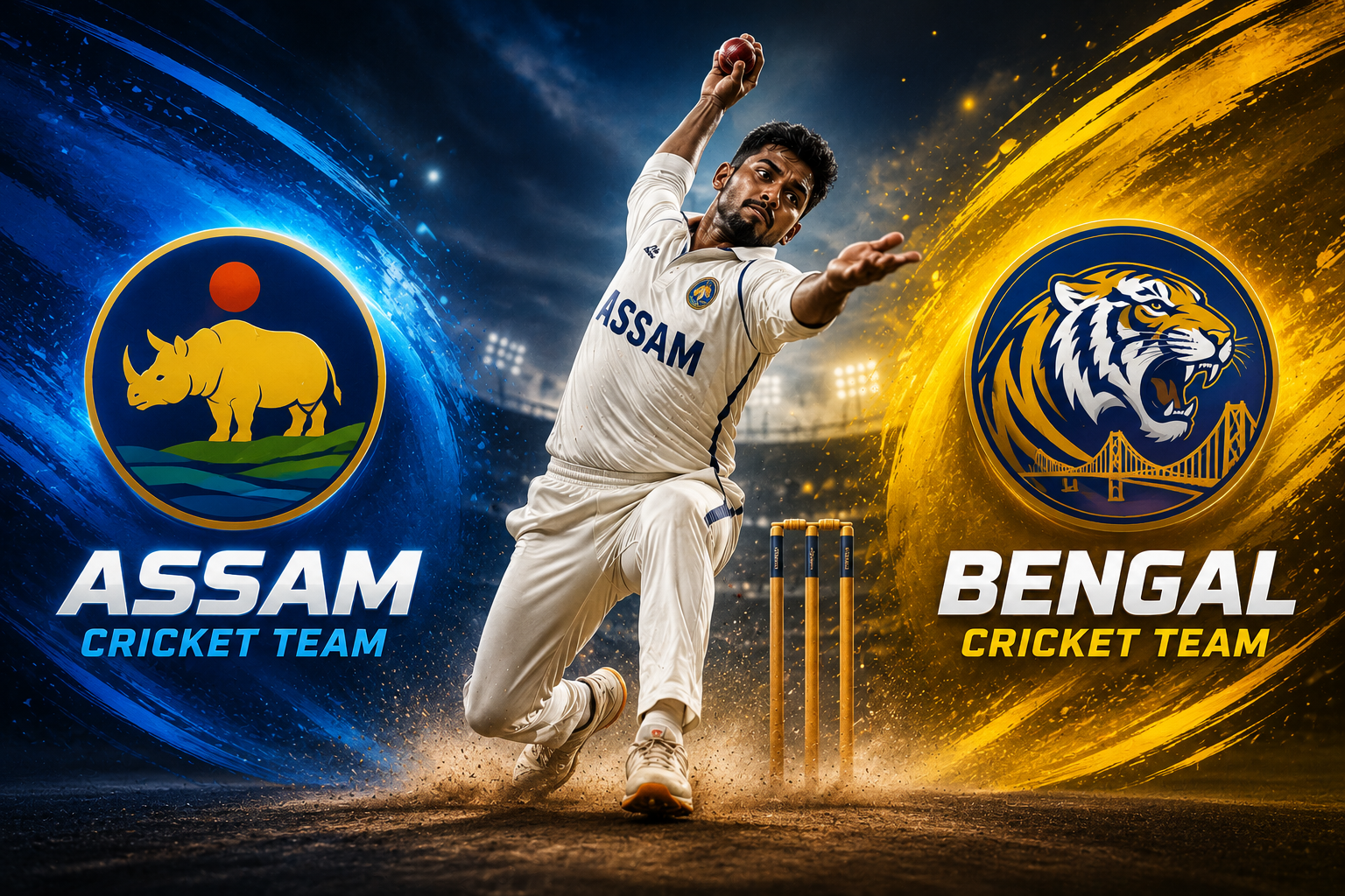 Assam Cricket Team Vs Bengal Cricket Team Stats